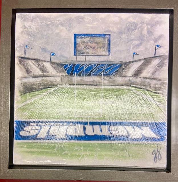 Framed 10 x 10 University of Memphis