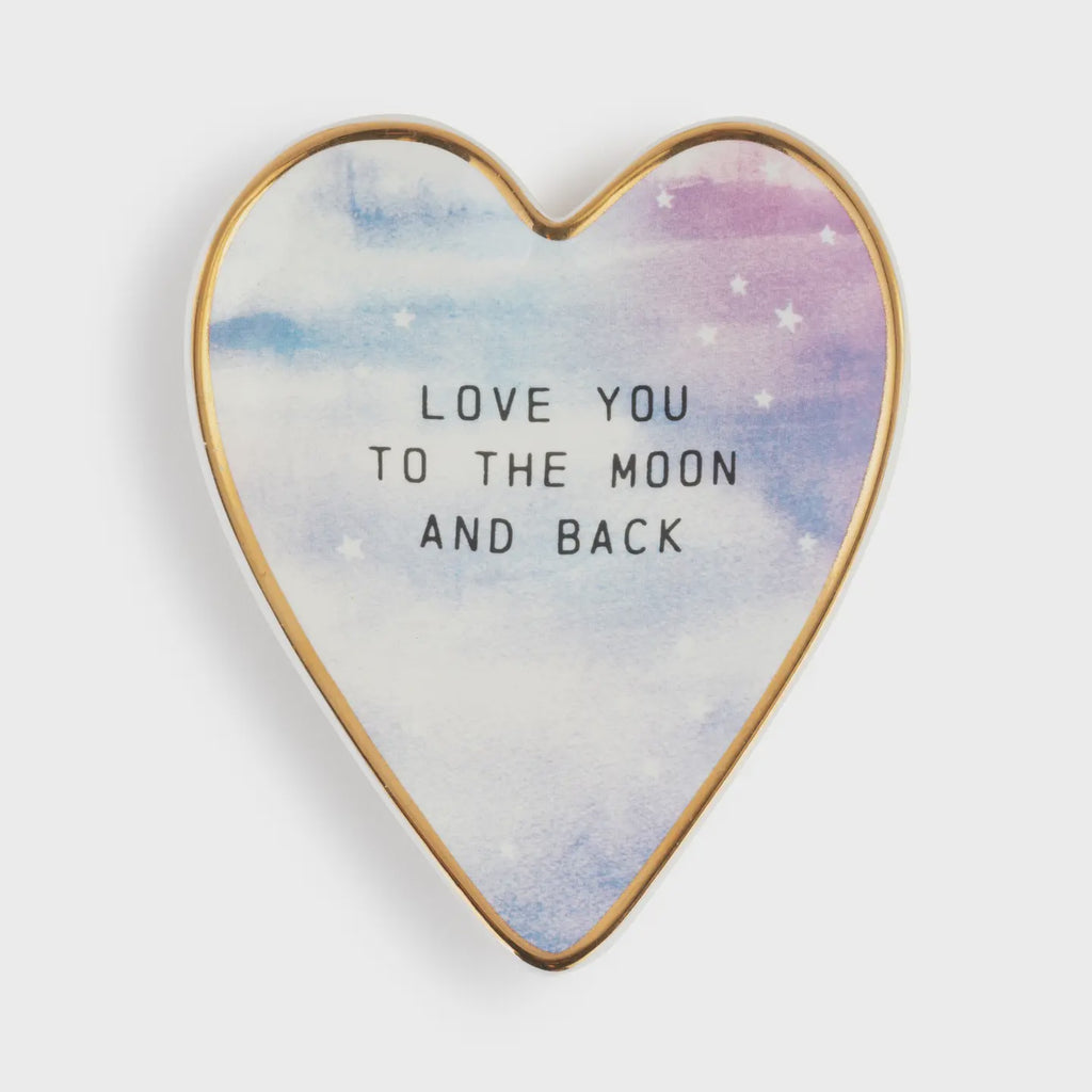 Moon & Back Heart Trinket Dish