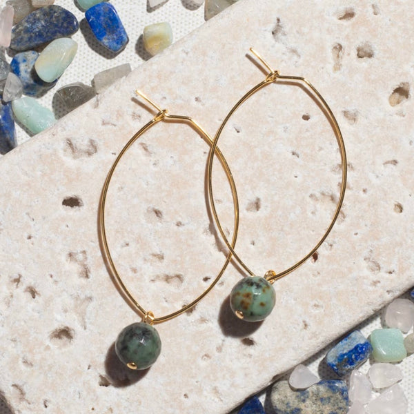Lenny Gemstone Earrings Lenny Eva