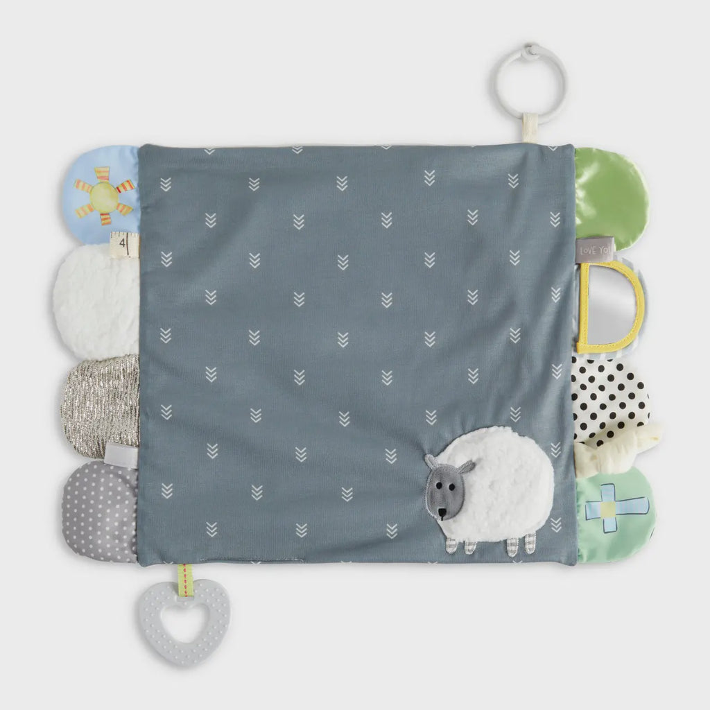 Activity Blankie for Baby Lamb