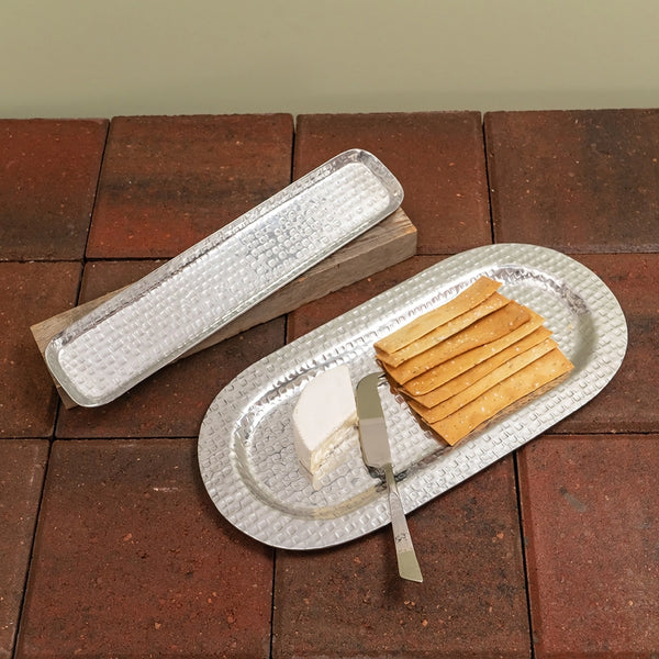 Large Hammered Oval Tray