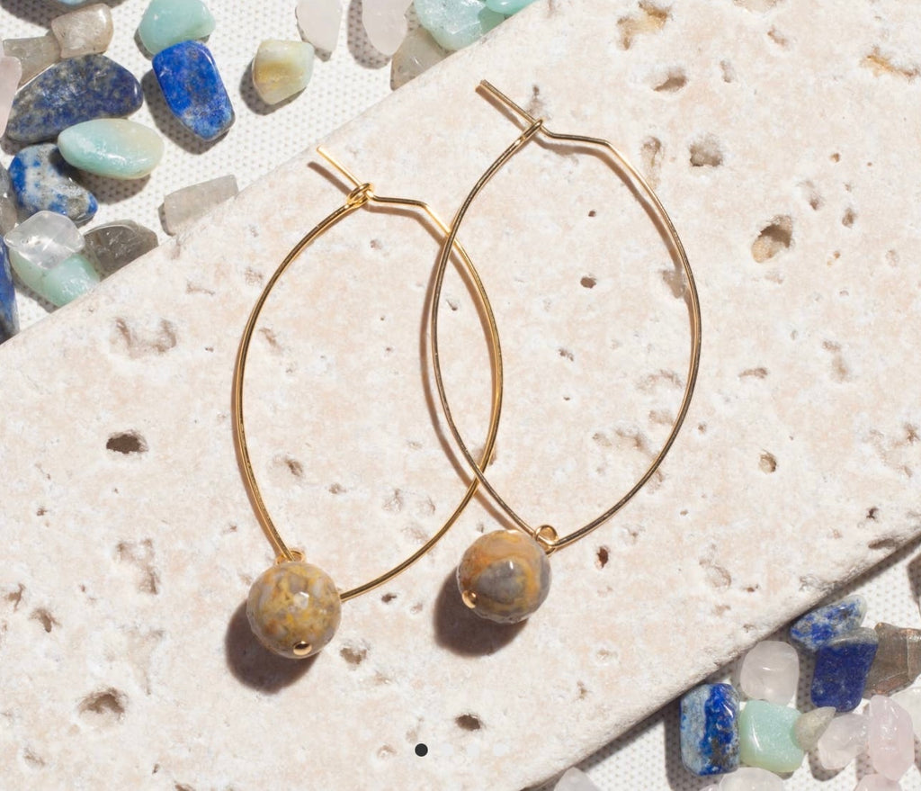 Lenny Gemstone Earrings Lenny Eva