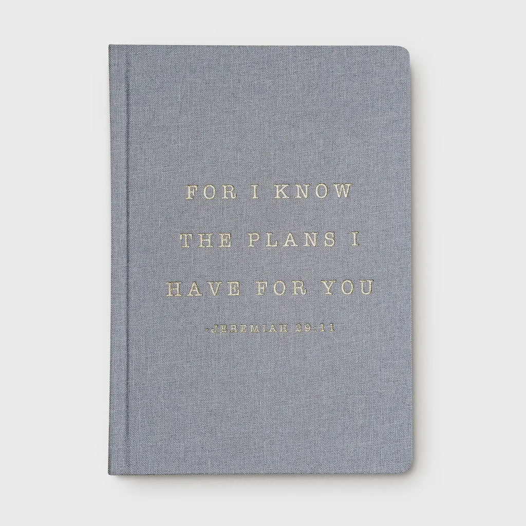 For I Know the Plans Fabric Journal