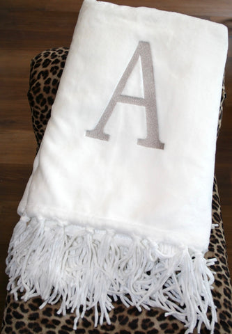 Blankets Initial Monogram