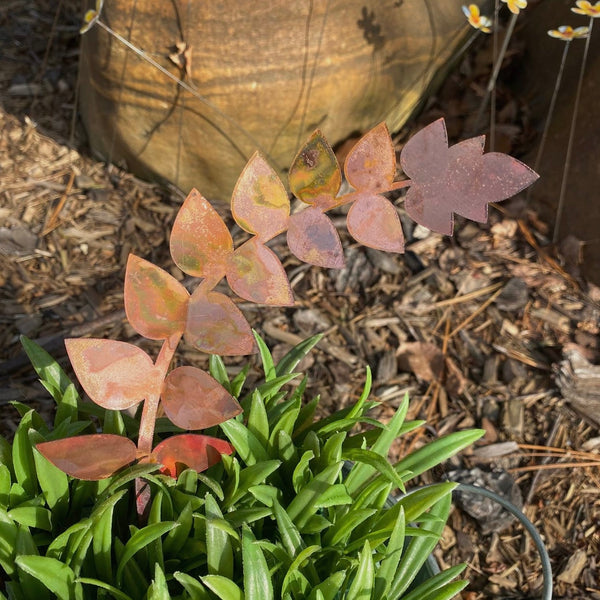 Copper Fern Garden Stake Medium Teardrop