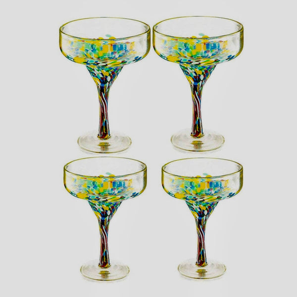 Mexican Confetti Margarita Glass