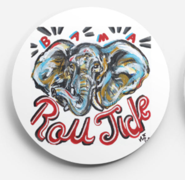 SEC Gameday Fan Button Natalie Cooper