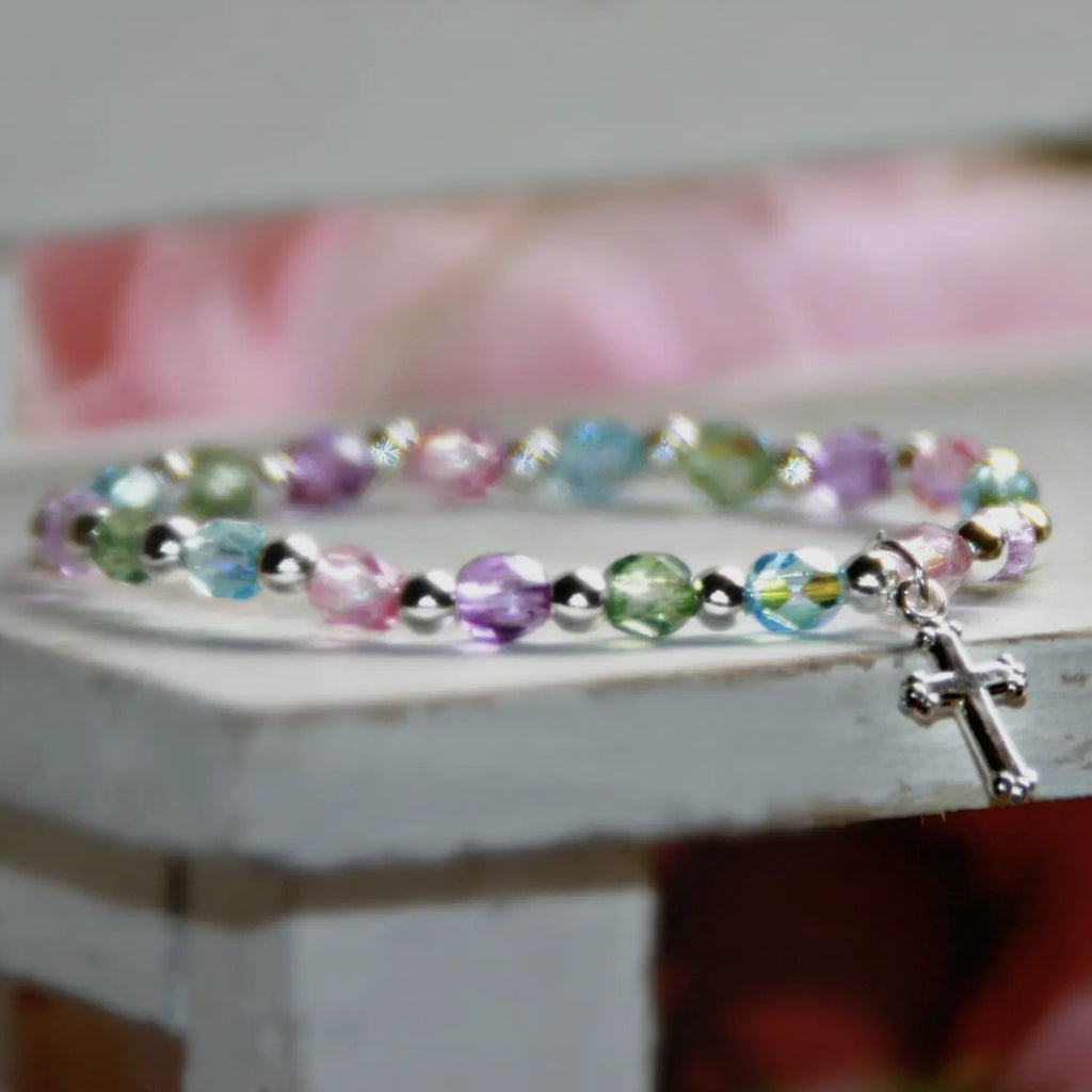 Infant Multi Pastel & Pearls Bracelet
