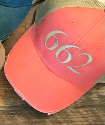 Hat 662 MS Area Code Cap