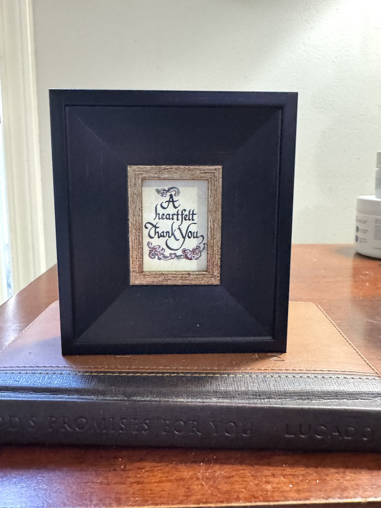 "A Heartfelt Thank You" Mini Mini frame