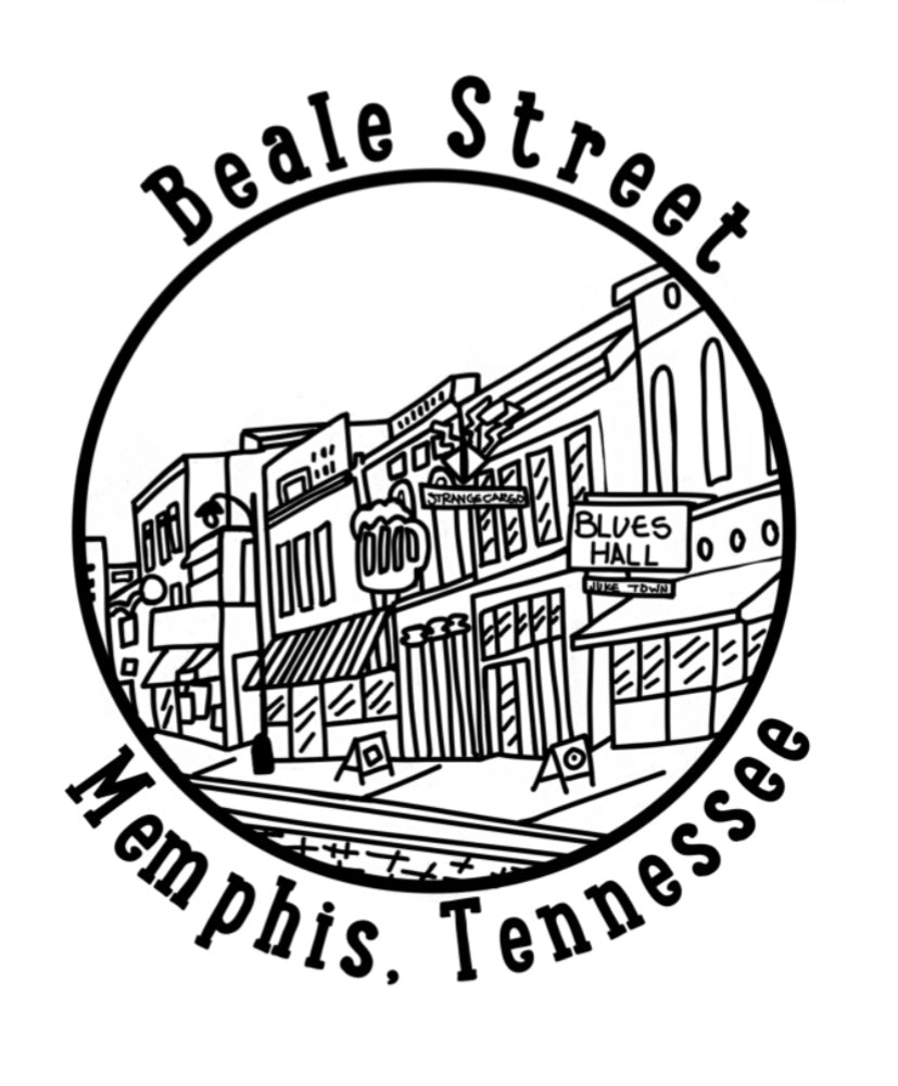 Memphis Tea Towel Beale Street Memphis Tn