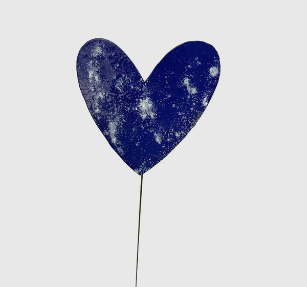 Medium Copper Hand painted Enamel Hearts Ast