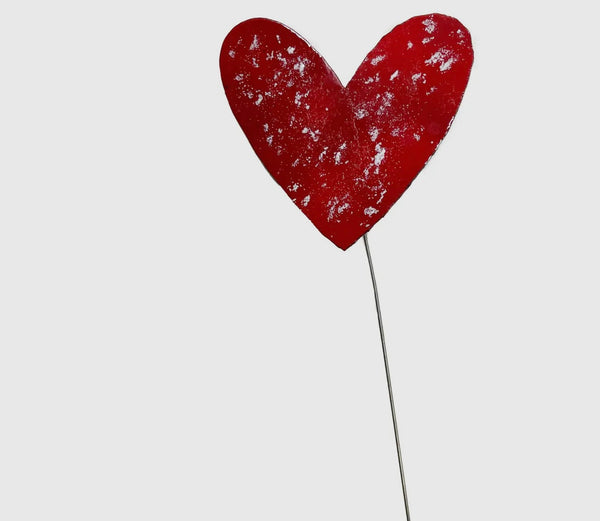 Medium Copper Hand painted Enamel Hearts Ast