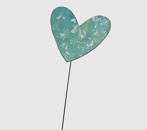 Medium Copper Hand painted Enamel Hearts Ast