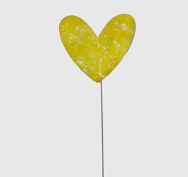 Medium Copper Hand painted Enamel Hearts Ast