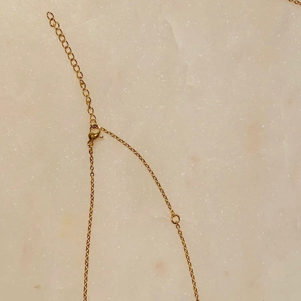 Art Deco Initial Necklace