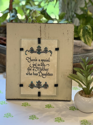 There's A Special Joy In Life Framed Calligraphy