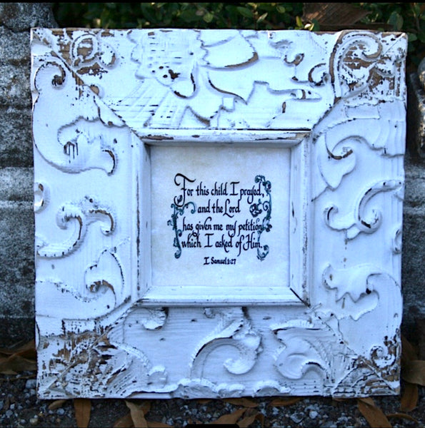 "For This Child I Prayed..." Square Frame