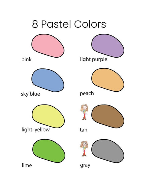 24 Crayon Rocks in Muslin Bag