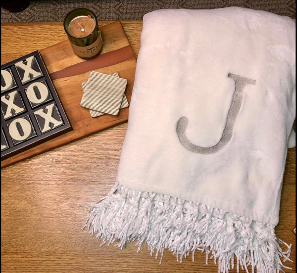 Blankets Initial Monogram