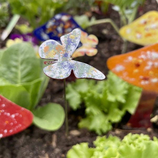 Copper Enamel Painted Butterfly