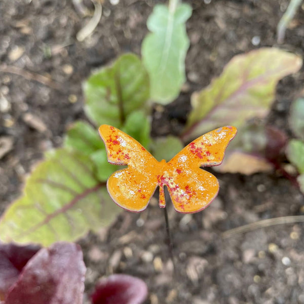 Copper Enamel Painted Butterfly