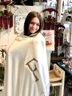 Blankets Initial Monogram
