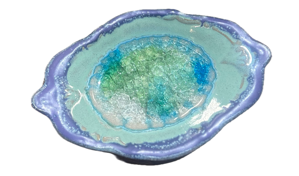 Pottery Artisan Oval  Dish