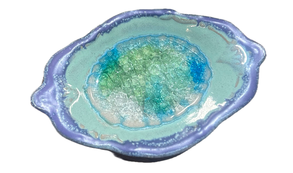 Pottery Artisan Oval  Dish