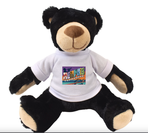 Memphis Themed Stuffed Bear
