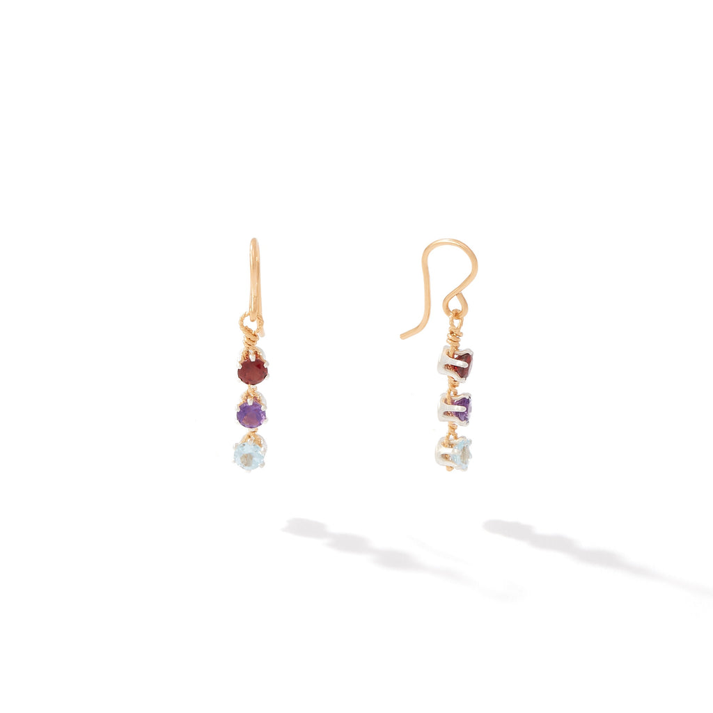 You Are My Sunshine Ronaldo CUSTOM EARRINGS - THREE STONES