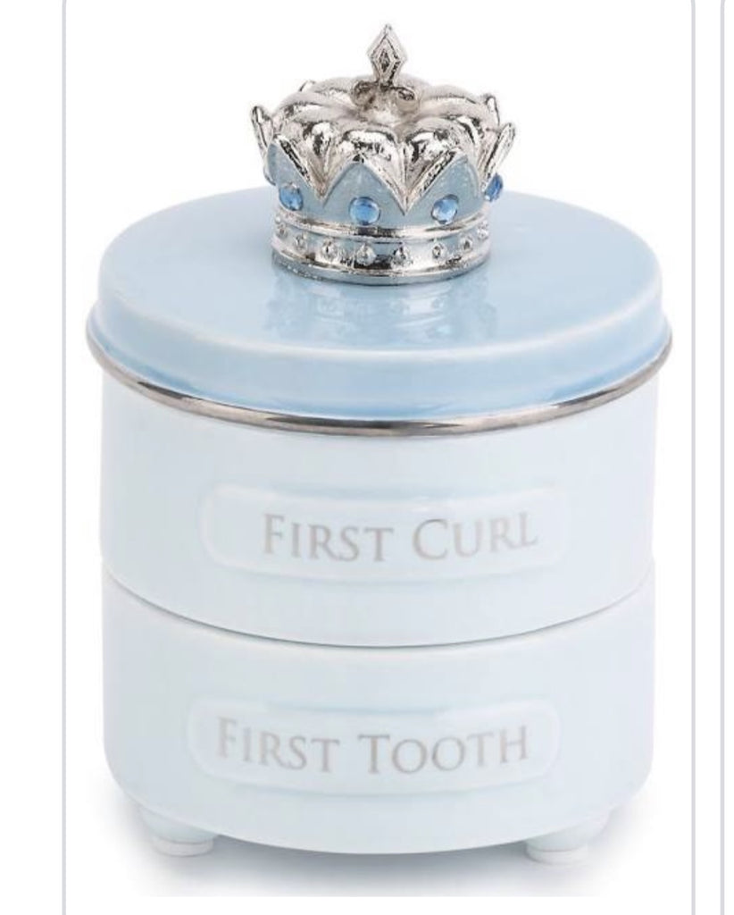 First Tooth Curl Box Blue