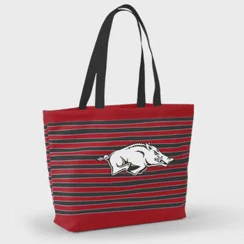 Tatum Wavy Striped Collegiate Tote