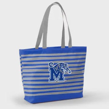 Tatum Wavy Striped Collegiate Tote