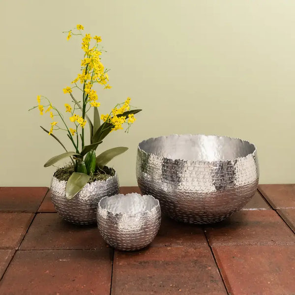 Hammered Bowls Set of 3