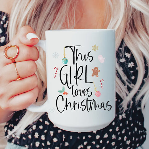 This Girl Loves Christmas Coffee Mug
