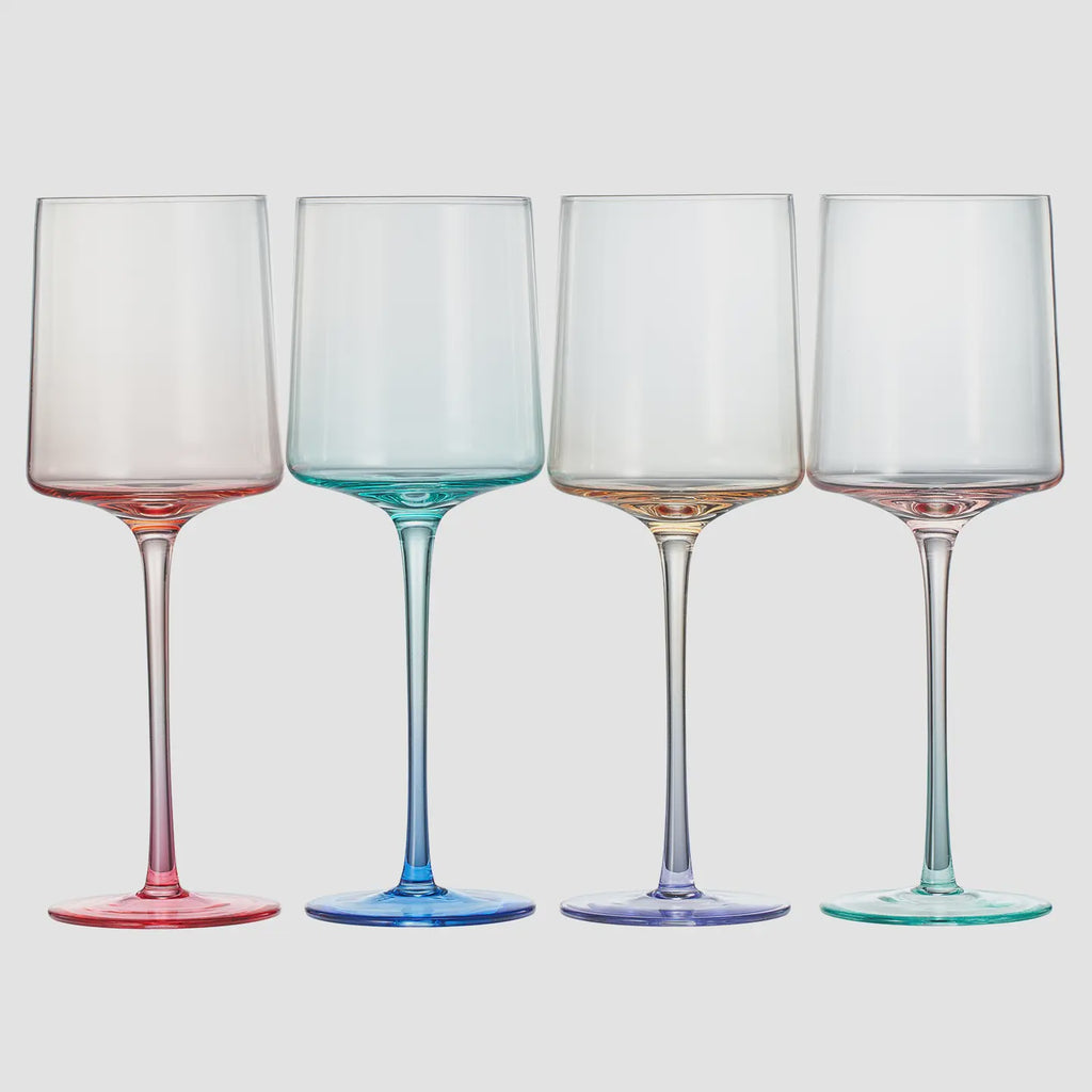 Handblown Two Toned Wine Glass