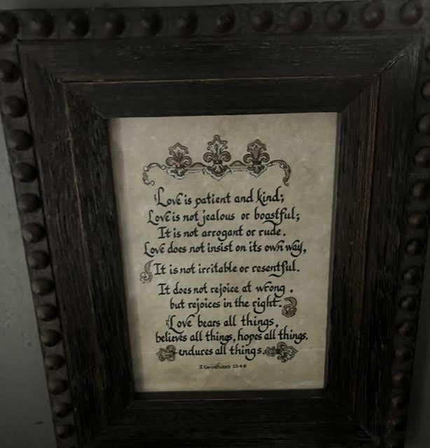 "Love Is Patient, Love Is Kind..."