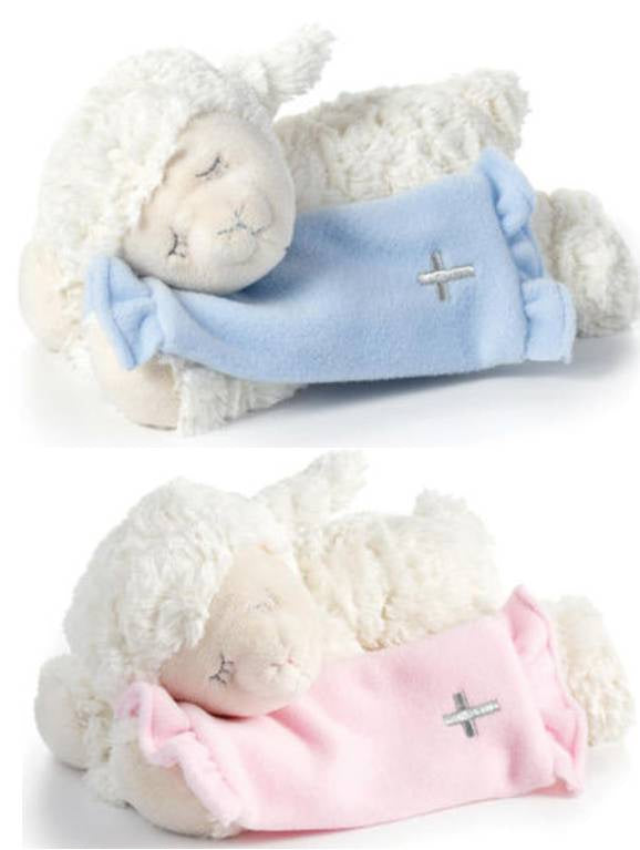 Goodnight Prayer Mechanical Lamb Pink or Blue