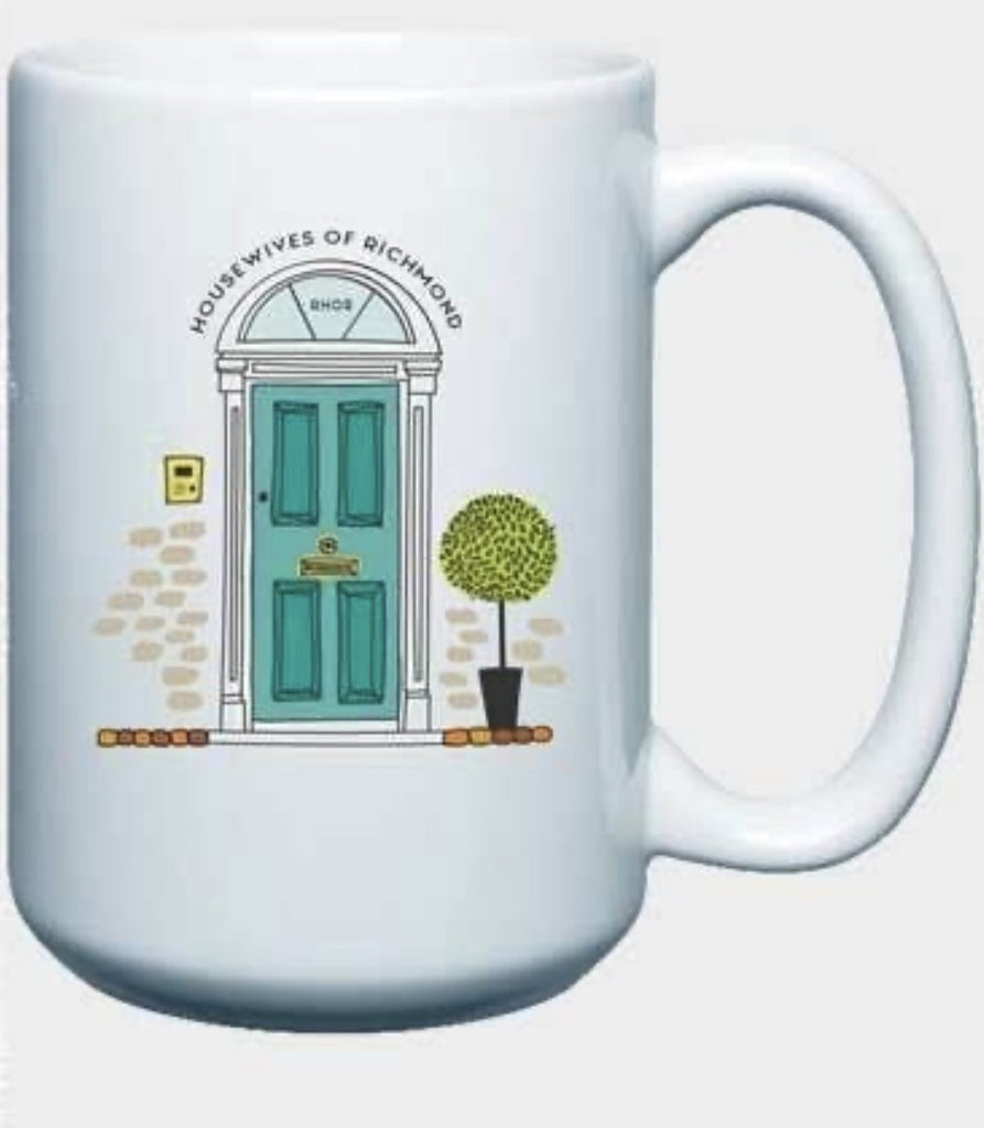 Mug Real Housewives Custom City Teal Watercolor