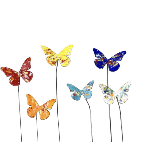 Copper Enamel Painted Butterfly