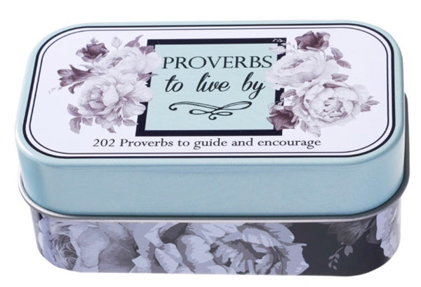 Proverbs to Live By Decorative Tin