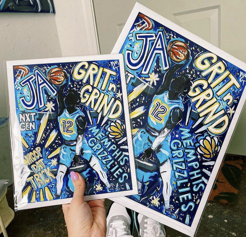 Pop Art Ja Morant Grizzlies Natalie Cooper