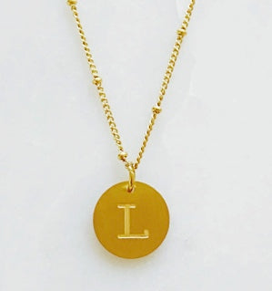 Singular Charm Initial Necklace