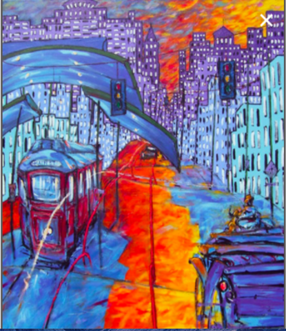 #75 Main Street & Auction Print David Lynch