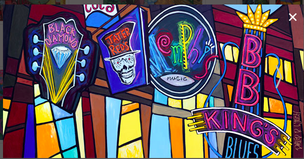 #20 Neon Lights On Beale Street Print David Lynch