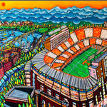 #78L Neyland Stadium Large Print 35" x 23"