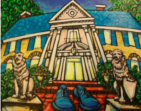 #115 Graceland and Blue Suede Shoes Print David Lynch