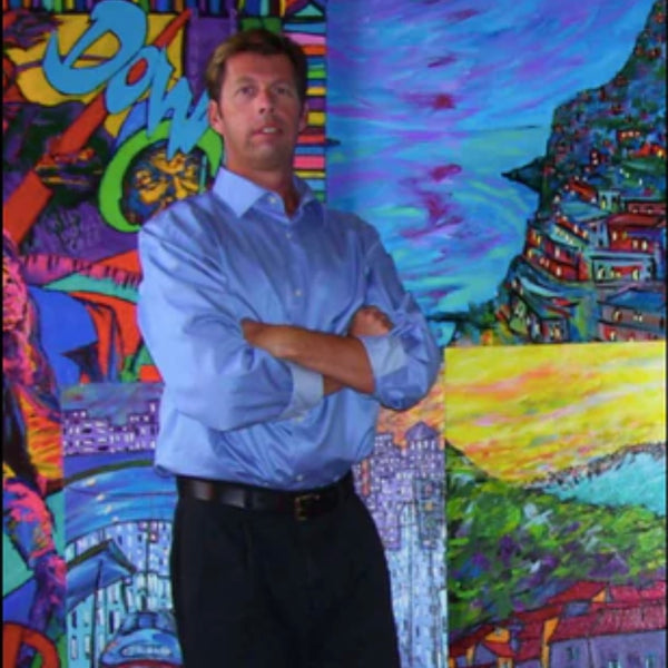 #46 Trolleys On South Main Print David Lynch