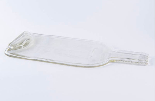 Wine Bottle Plate Clear Flat Tray